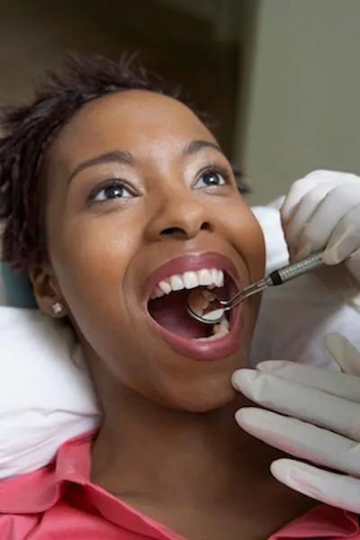 patient receiving a preventive checkup at Jay Zimmerman Dentistry in Mountainside, NJ